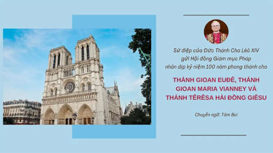 su-diep-cua-duc-leo-xiv-nhan-dip-ky-niem-100-nam-phong-thanh-cho-thanh-gioan-eude-thanh-gioan-maria-vianney-va-thanh-teresa-hai-dong-giesu